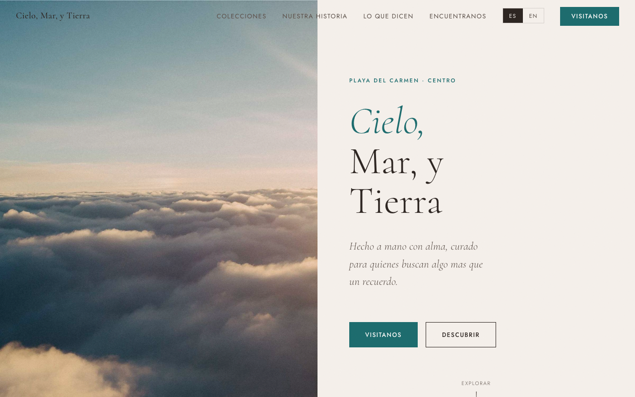 Cielo, Mar y Tierra — Boutique